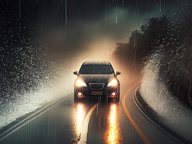 οδήγηση στην βροχή 8 tips